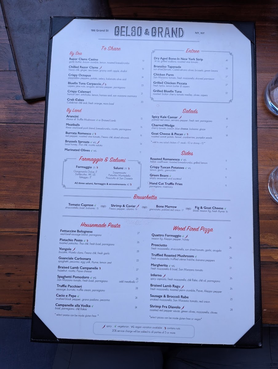 Gelso & Grand Menu - Image 2