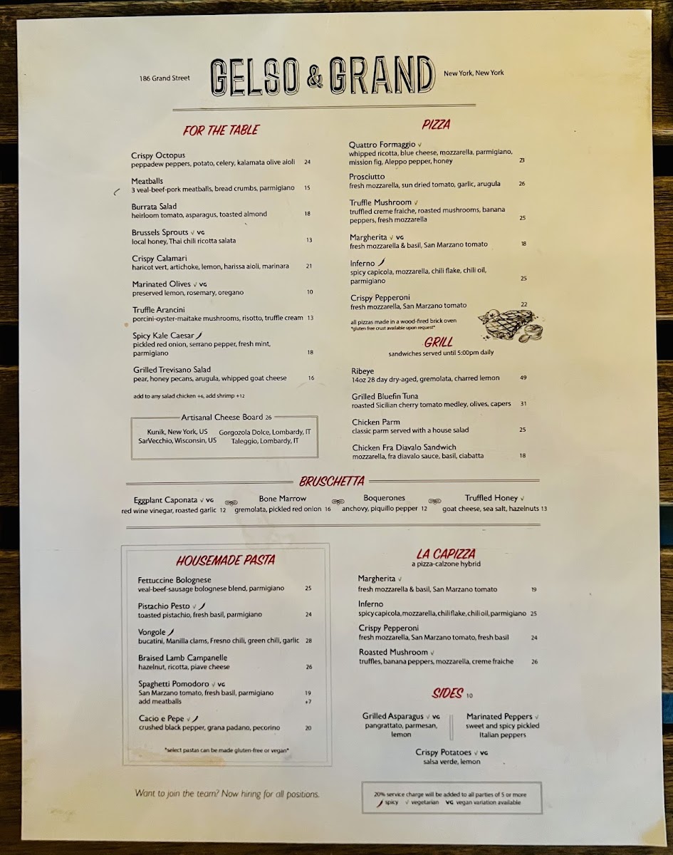 Gelso & Grand Menu - Image 4